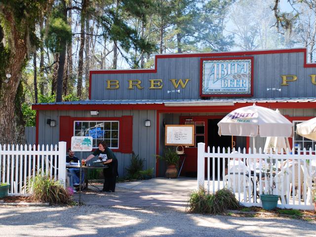 Abita Brew Pub in Abita Springs, a great spot for a beer tasting and a lazy afternoon. Photo